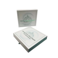 Caja de Regalo Personalizada de Lujo, Vacía, para Perfume de 50 ml, Caja de Aceite, Cartón Reciclable, Caja de Cartón para Cosméticos, con Relieve, Esponja, MOQ Bajo