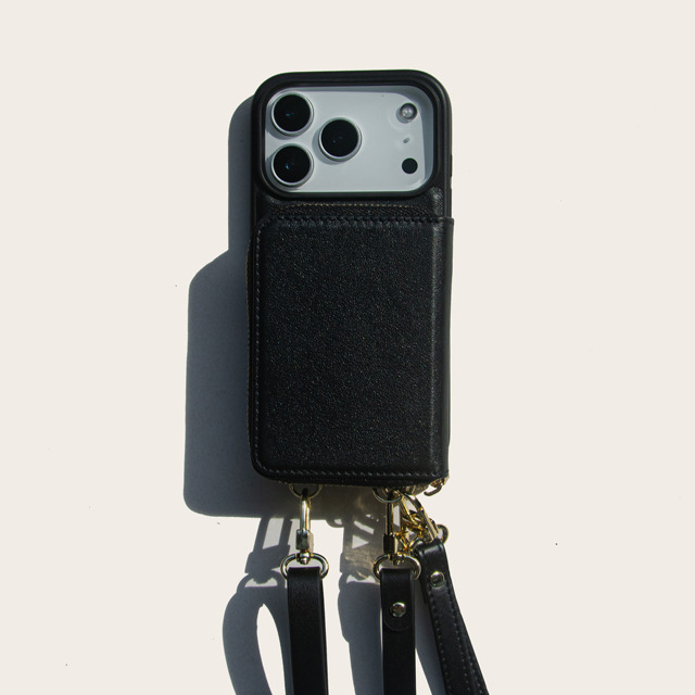 Trending Products 2026 New Arrivals Genuine Leather Crossbody Phone case Luxury with Strap Magnet Zipper Wallet