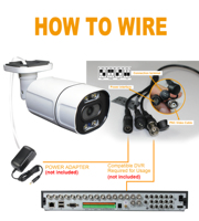 5MP Analog Security Bullet Camera Outdoor, 4-in-1(TVI/CVI/AHD/CVBS), IR Night Vision, Built-in Mic, 2.8mm Lens, Full Metal, NTSC
