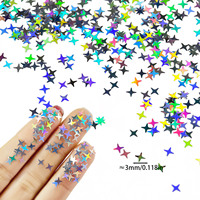 Lot de 8 sachets de paillettes mixtes étoiles et papillons pour nail art, 2g chacun, pour manucure scintillante DIY et décoration artisanale pour festivals/fêtes
