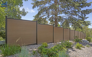 360 °   Panel de Cerca de Privacidad para Exteriores de 8 pies, de Madera Plástica, Tipo Cap Coat, para Jardín, Revestimiento de Pared de Listones de WPC - Product Image 3