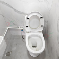 WC mobile de luxe à double cabine, conteneur modulaire pour toilettes publiques, camping extérieur