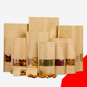 Écologique Personnalisé Imprimé Ziplock Pochette En Papier Kraft ~ - Product Image 6
