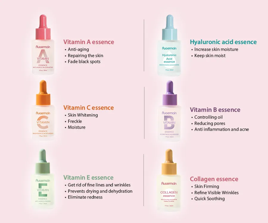 OEM koreanische Anti-Aging-Hyaluronsäure Niacinamid Gesichtshautpflege Retinol Vitamin C Serum für Gesicht