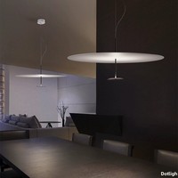 Lampu Gantung Minimalis Lumina DOT Italia untuk Restoran, Ruang Tamu, Kamar Tidur, Model Ruang Pamer, Lampu Gantung Ultra Tipis Bentuk Piring Terbang