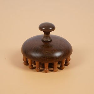 Massage da đầu, Massage tự nhiên lược để mở khóa kinh tuyến, Massage tự nhiên để thư giãn da đầu vật liệu tự nhiên - Product Image 4