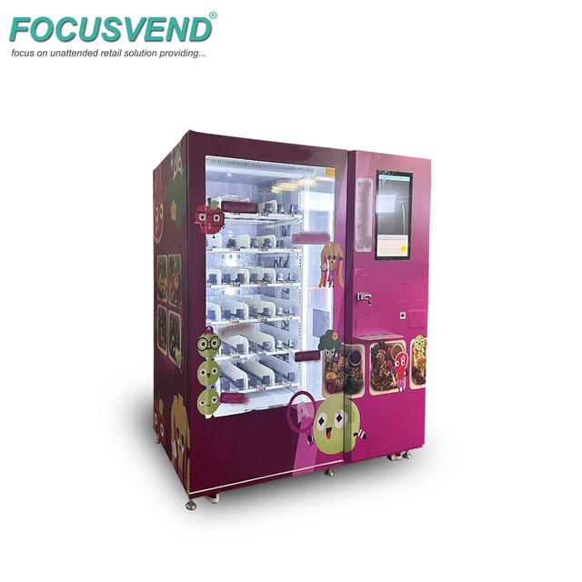 Fresh Food Intelligent Vending Machine 70+ Varieties, Robot Gripper, Ready at Any Time