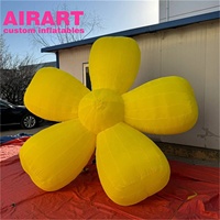 Accessoires de sakura gonflables, accessoires de fleurs roses gonflables, ballon à air gonflable de fleur de décoration de bâtiment de mur