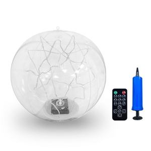Lampe solaire gonflable à LED RVB à changement de couleur Corps en PVC Boule lumineuse flottante de jardin d'eau pour piscine extérieure - Product Image 6