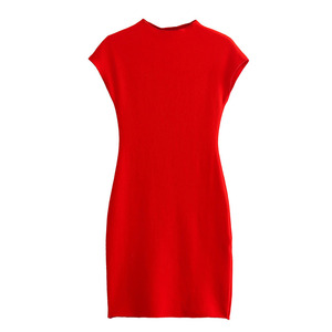 Mini abito da donna autunno lavorato a maglia Vintage moda femminile festa da sera eleganti e graziosi abiti da donna - Product Image 6