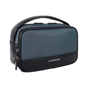 Pochette à cosmétiques Oxford en toile de cuir PU personnalisée Sac à provisions de luxe en cuir anti-poussière pour cadeau de maquillage - Product Image 3