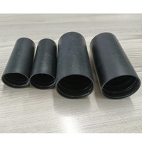 Embouts de câble thermorétractables avec adhésif, embout thermorétractable noir, embout de câble thermorétractable