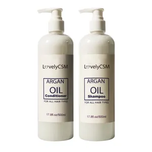 Großhandel natürliche feuchtigkeit spendende Arganöl Shampoo Conditioner sulfat freies Shampoo Haarausfall Pflege Keratin Arganöl Haar Shampoo