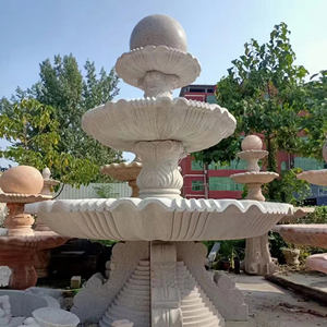 Grande fontaine d'eau extérieure naturelle de grand jardin personnalisée fontaine d'eau en pierre de granit et de marbre - Product Image 5