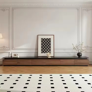 Meuble TV design moderne, meuble TV en bois sur mesure, design moderne et luxueux pour salon - Product Image 1