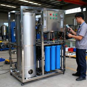 Système de purification d'eau industrielle 250 l/h – Station de traitement par osmose inverse – Machine principale de traitement de l'eau - Product Image 1