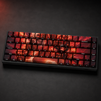 Custom LOL Panda Annie 68 Key PBT Dye Sublimation Side Printed Keycaps Cherry Profile for Mechanical Keyboard