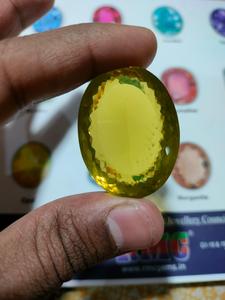 Piedra preciosa facetada de cuarzo limón dorado verde natural para la fabricación de joyas producto a granel - Product Image 3