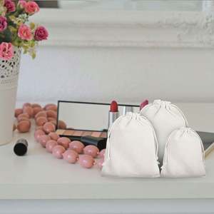 Personalized <b>Wedding</b> Party <b>Gift</b> Spice Wrap Recyclable Organic Cotton Drawstring <b>Bag</b> Canvas for Jewelry - Product Image 6