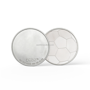 Moneda Conmemorativa <span class=keywords><strong>de</strong></span> Fútbol Mundial 2026, Diseño Artesanal en Metal, 1oz, Redonda, Cobre y <span class=keywords><strong>Plata</strong></span>, 1 <span class=keywords><strong>Onza</strong></span> Troy - Product Image 3