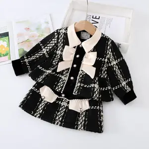 2024 Spring Fashion New Hot Selling Girl's Small Fragrant Wind 2 Piece Set Children's Set