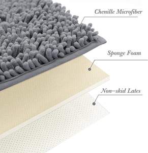 Alfombra de Baño Lavable, Antideslizante, de PVC, Felpa, de Microfibra, Absorbente, de Lujo - Product Image 4