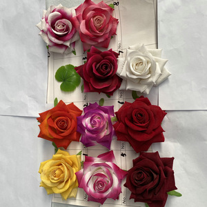 Grande tête de rose artificielle en velours style D, pour décoration de mariage, accessoires de photographie, ornement - Product Image 3