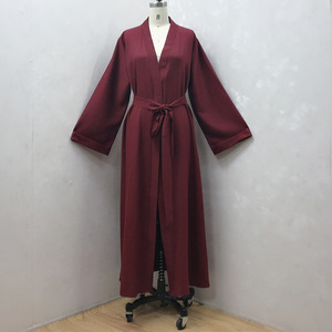 Veste Musulmane Longue Jupe, Abaya Femme Dubaï Cardigan Robe Fabricant - Product Image 3