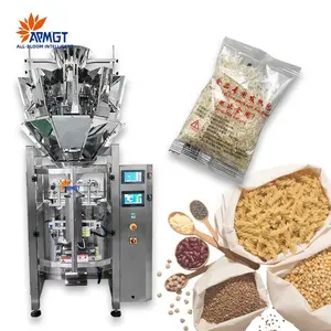 Máquina de embalagem vertical automática de sementes de arroz liofilizada carne crua