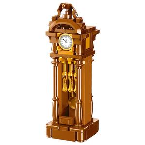 80 pièces de blocs de construction rétro en forme d'horloge de grand-père, jouet STEM DIY, entraînement de la motricité fine, décoration de la maison pour les parents et les enfants, cadeau - Product Image 1