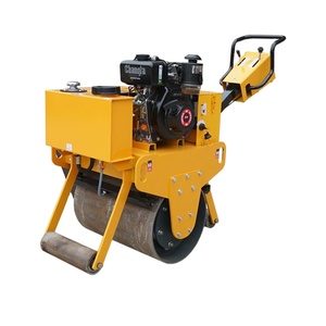 Rouleau compresseur statique à tambour unique Changfa, jaune, motorisé, machine compacte - Product Image 1
