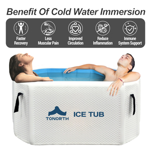 Bañera Portátil Plegable para Inmersión en Agua Fría, Baño de Hielo Inflable para Corredores, Garantía de 2 Años - Product Image 2