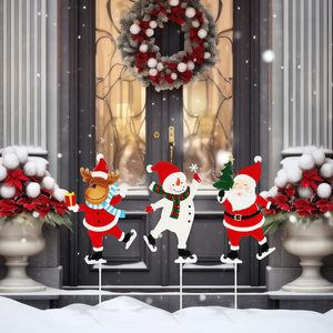 Métal Extérieur Jardin 3D puzzle Père Noël Renne Cour Piquet - Product Image 4