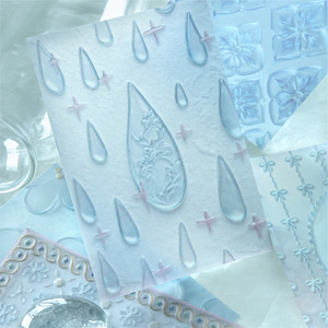 Papier décoratif transparent en PET, doux et rêveur, aux tons macaron, avec bordure en dentelle gaufrée stéréo, motif fleur, nœud et cadre miroir, pour carnet de notes - Product Image 1