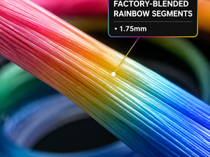 Filamento PLA Seda Degradado Arcoíris OEM 1.75mm 1kg para Impresora 3D, Multicolor con Brillo de Seda para Modelos Artísticos, Compatible con Bambu Lab y Creality - Product Image 2