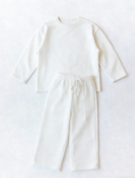 Ensemble de vêtements confortables pour enfants, pull en coton, ensemble de survêtement, t-shirt à manches longues confortable pour le printemps, pantalon, ensemble pour bébé de 0 à 8 ans