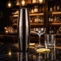 Shaker Boston en acier inoxydable finition miroir 18oz 28oz, deux pièces détachables, facile à nettoyer, pour Martini, cocktail, bar, restaurant