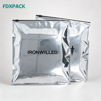 Sachet refermable double face en aluminium avec fenêtre transparente pour présentation de vêtements – Vente en gros – Pochette en aluminium haute barrière