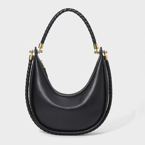 Bolso de Hombro Casual Simple de Cuero Genuino de Alta Gama para Mujer, con Forro de Poliéster, Moda 2025 - Product Image 4