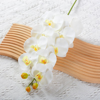 Orchidée Phalaenopsis artificielle en latex à toucher naturel pour la Saint-Valentin, Pâques, Noël et la remise des diplômes