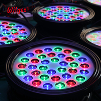 Projecteur LED RGB Super Lumineux Haute Puissance en Alliage d'Aluminium pour Extérieur, Rond 36W, Étanche IP68 pour Lavage de Voiture
