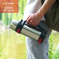Grande capacité 304 acier inoxydable isolé bouilloire hommes en plein air voyage Thermos bouteille vide flacons tasses pour le sport