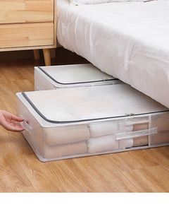 Boîte de rangement pliable en plastique transparent durable pour salle de bain, salon, chambre à coucher, design moderne, pour vêtements et articles ménagers - Product Image 4