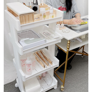 Multi-Purpose Salon <b>Trolley</b> for Nail Spa Beauty Clinic Office & Snack Cart for Salons Spas and Clinics - Product Image 2