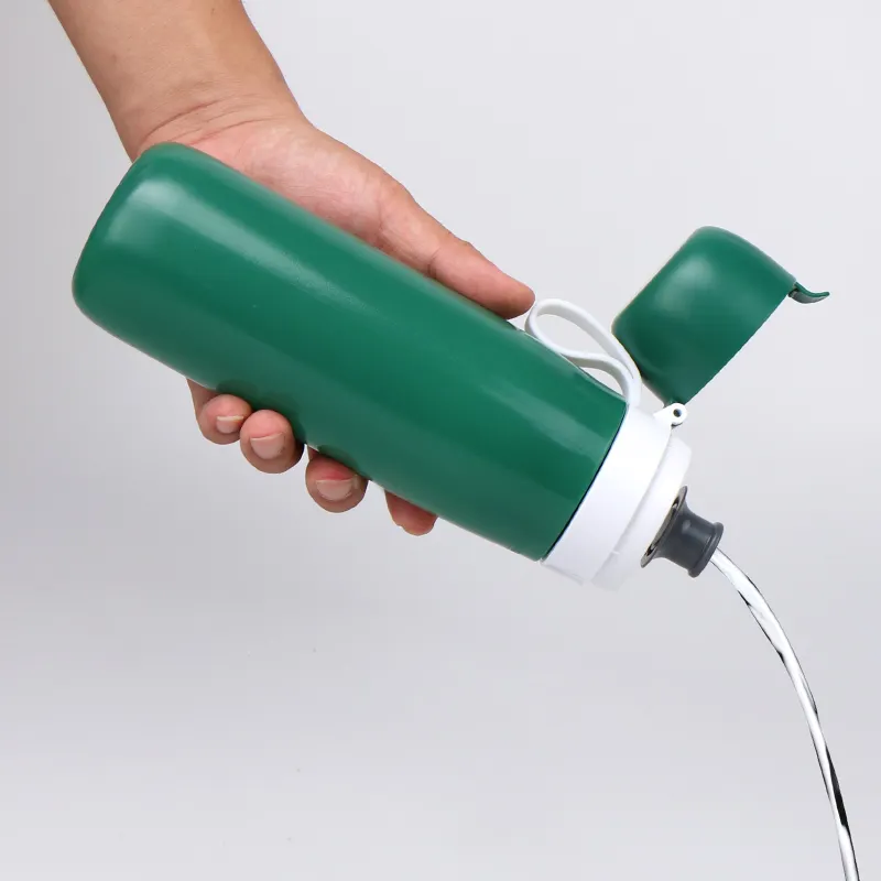 550ml Logo personalizzato tipo verde acqua purificare filtro bottiglia di acqua di plastica Sport spremere bottiglia di acqua