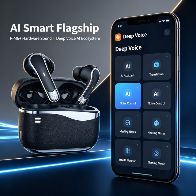 Custom Clear Sound In-Ear Sports Tws Wireless Earbuds Earphones with Anc Enc Noise Cancelling With AI Language Translator App