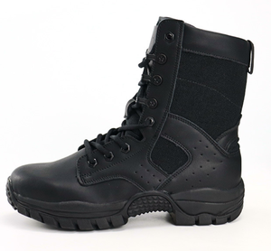 รองเท้าบูทหนังสีดำ SF733 แบบหุ้มข้อสูง ขายส่งจำนวนมาก - Product Image 1