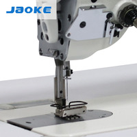 Machine à coudre industrielle JAOKE pour le style 2284, haute vitesse, zigzag, plate, à moteur, avec point triangulaire et chevron