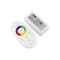 Contrôleur de bande LED 2.4G RGB PWM 6A avec télécommande tactile, contrôle sans fil Wi-Fi tactile intégral, haute qualité