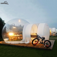 Dôme à bulles gonflable en PVC hautement transparent, résistant au vent et aux UV, pour le glamping en extérieur, les hôtels, les fêtes, les sites touristiques et la location.